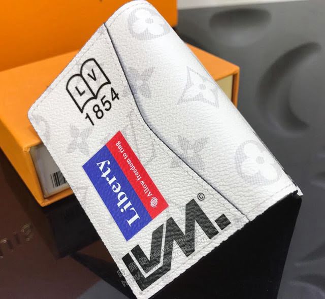 LV錢包 M67817 白花 頂級原單 路易威登口袋錢夾 LV男錢包  ydh2815